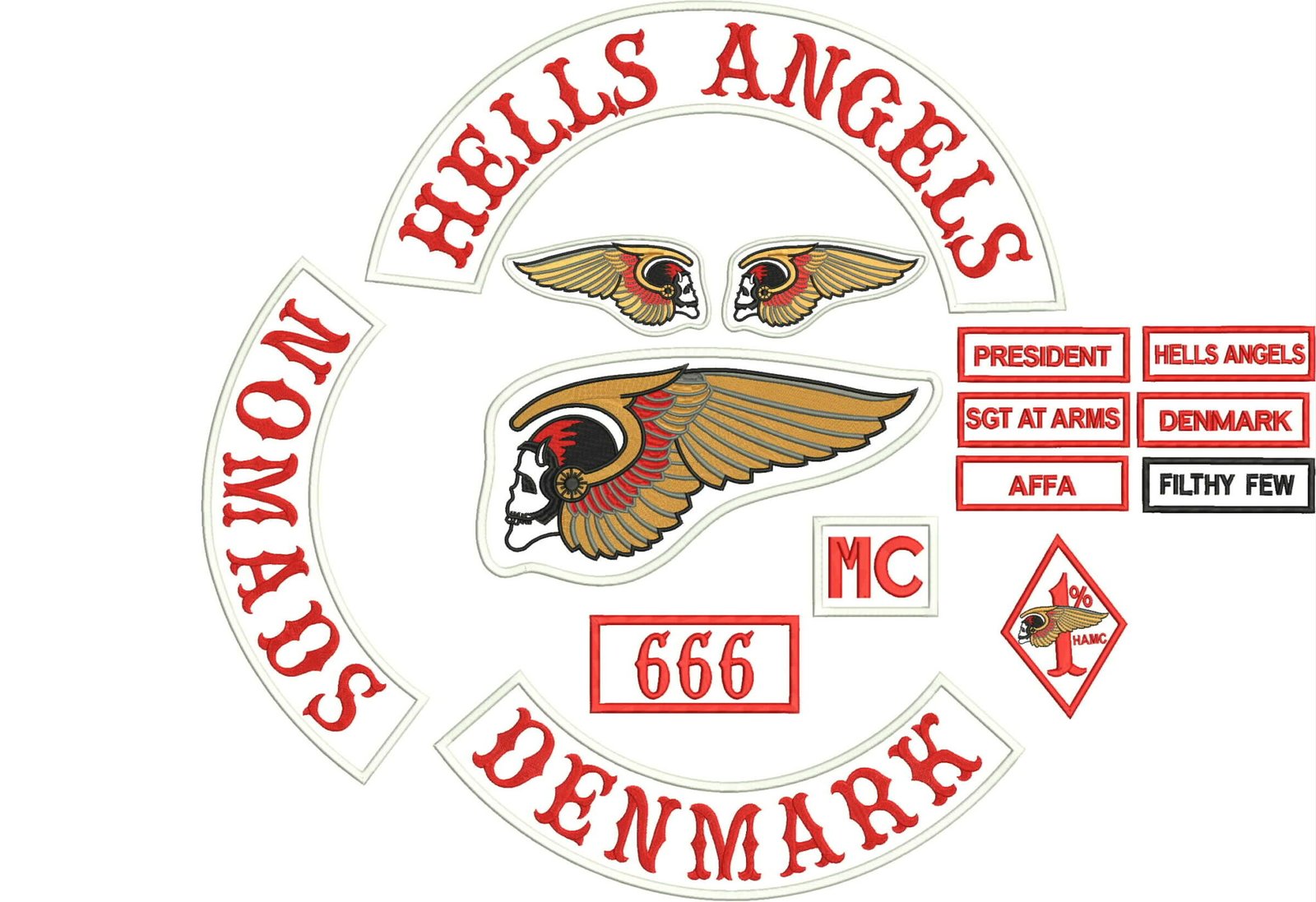 Hells Angels MC Patches – Quality Embroidered Patches | CheapPatch.com