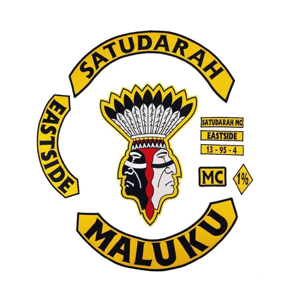 SATUDARAH MALUKU MC Iron On Embroidered Patches For Clothes