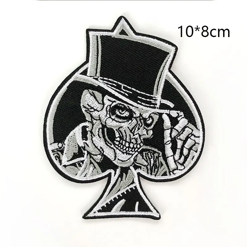 Ace of Spades Iron On Embroidered Patch For Clothes 1