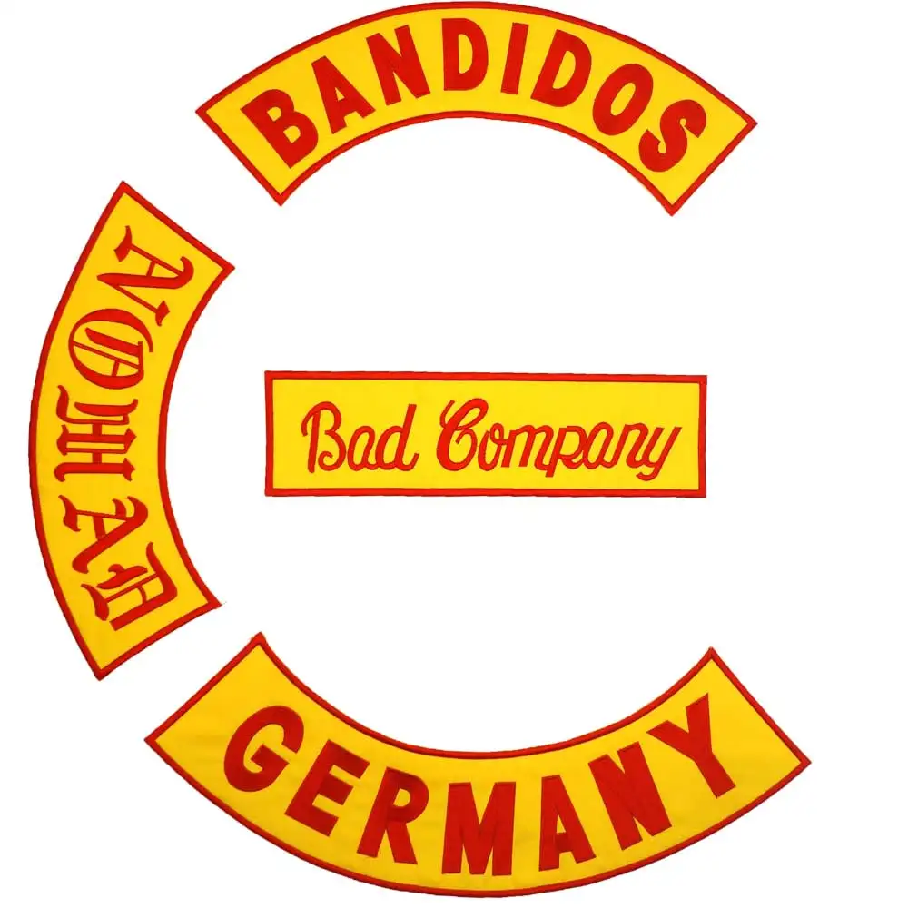 BANDIDOS BAD COMPANY NOMAD GERMANY MC Iron On Embroidered Patch For Clothes 1